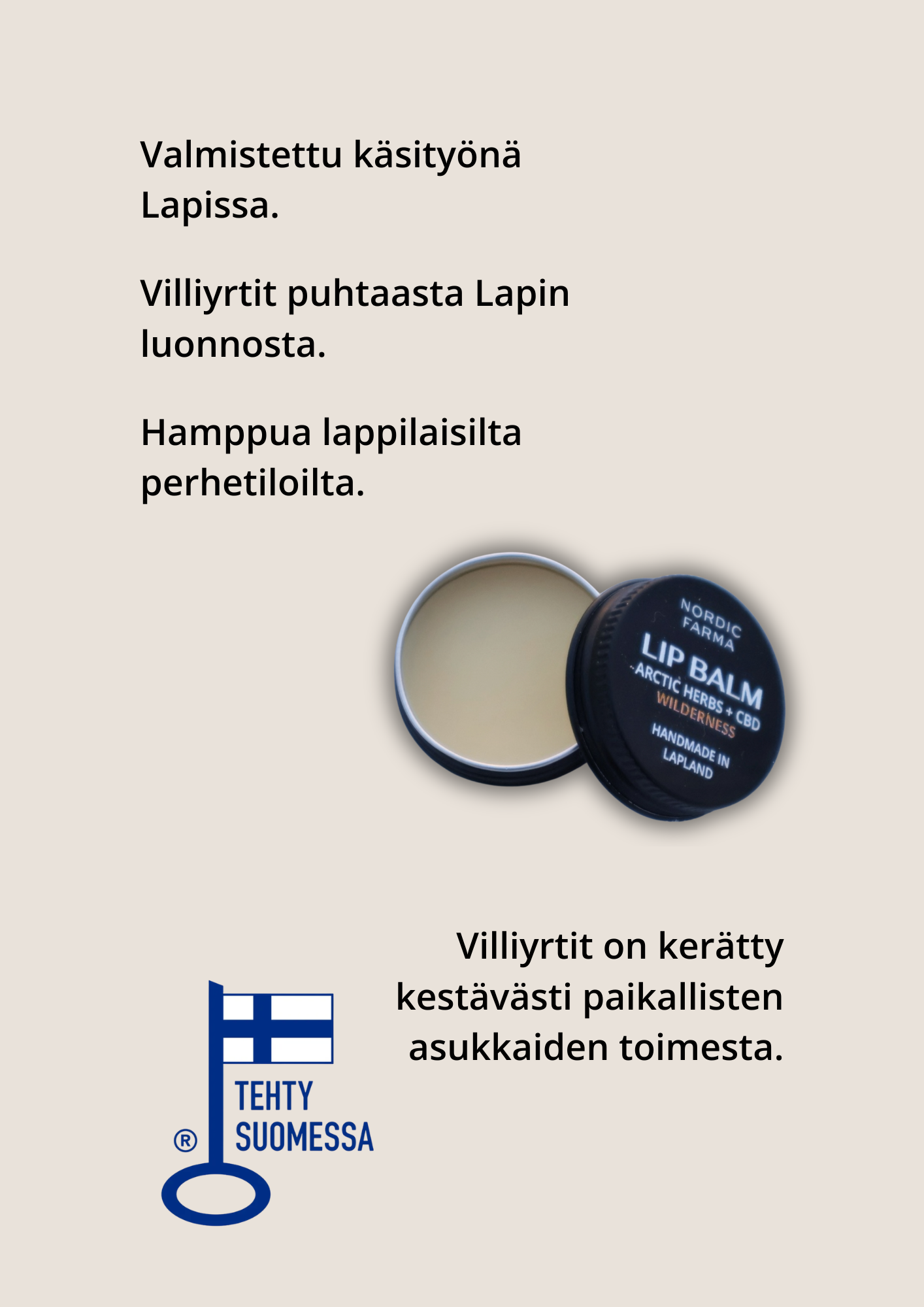 Wilderness Huulivoide - Arktiset yrtit & CBD