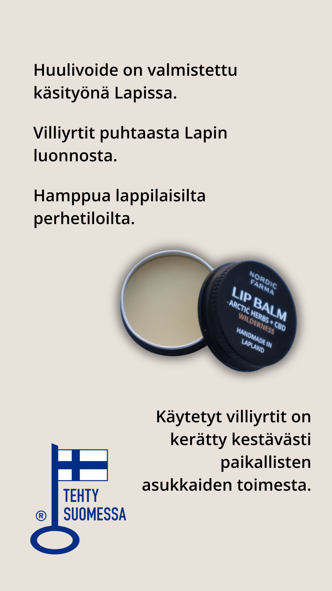 Wilderness Lip Balm - Arctic Herbs &amp; CBD